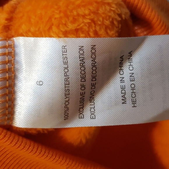 Kensie Girl 3-piece Plush Orange Top with Pumpkin Print Leggings and Headband - Picture 7 of 9